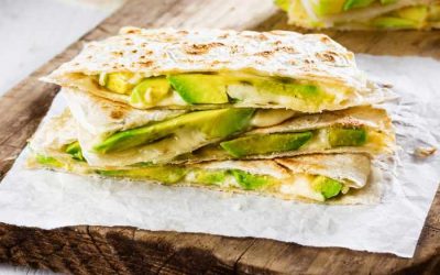 Quesadillas med avokado och ost
